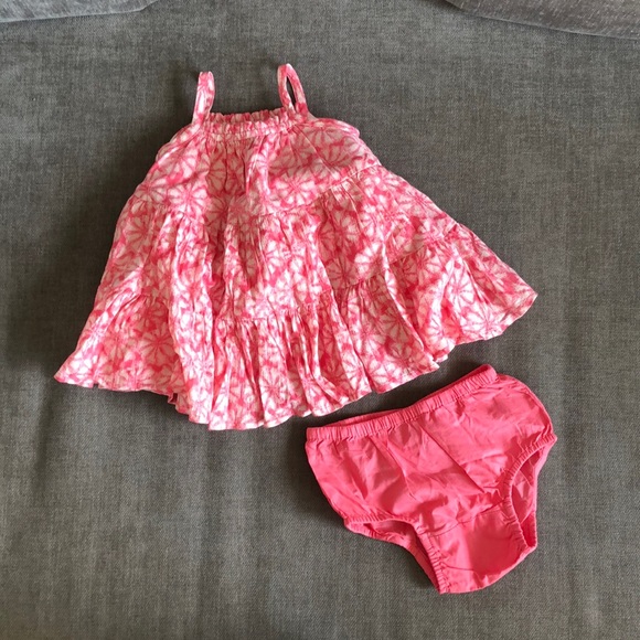 NWT Baby gap pink dress with bloomers - Picture 2 of 6